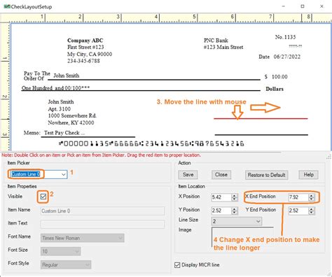 print signature on check .